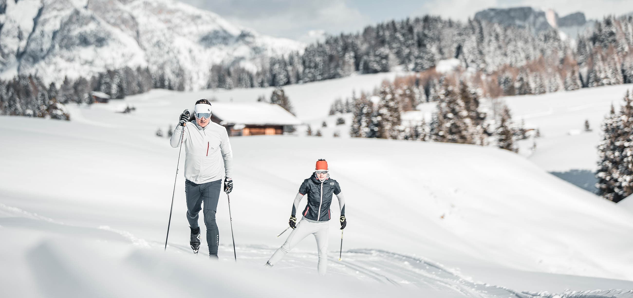 Winterurlaub Skiurlaub Dolomiten Seiser Alm Kastelruth Langlauf Pistengaudi (2)